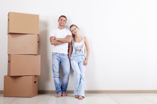 Professional removals service planning a move in Woolwich