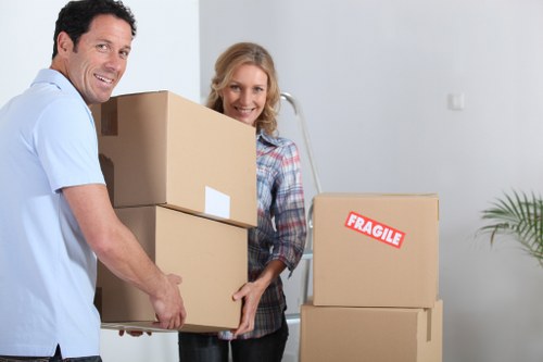 Neatly packed seasonal items in storage